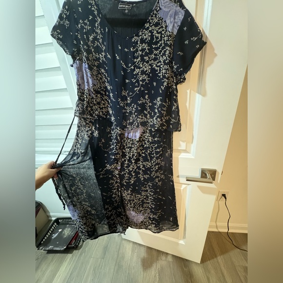 Navy blue midi dress in medium - Picture 5 of 6